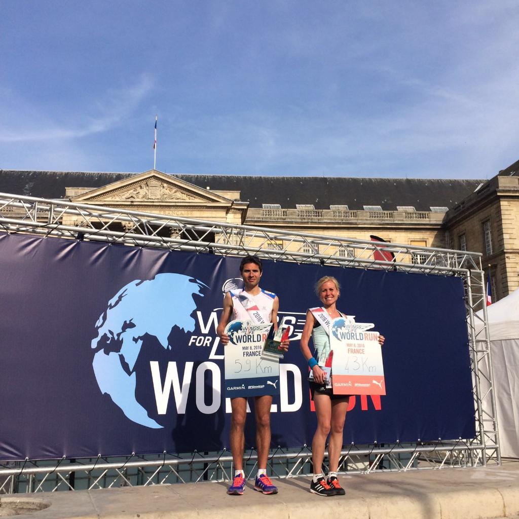 Bravo à Anna et Teddy, grands gagnants de ce #WingsforLife #WorldRun 2016 à Rouen ! 🏆🇫🇷
