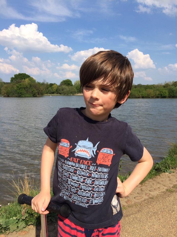 The boy striking a pose in last years <a href="/FatFace/">FatFace</a> t-shirt. Need any models?? 😉