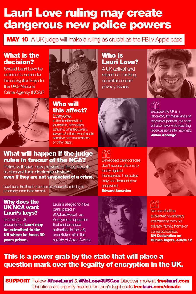 SomersetBean's tweet photo. Donate—help Lauri Love in his fight against both US+UK authorities! https://t.co/LG9I98qrr4 #FreeLauri #NoLove4USGov https://t.co/8KqhOWbCr0