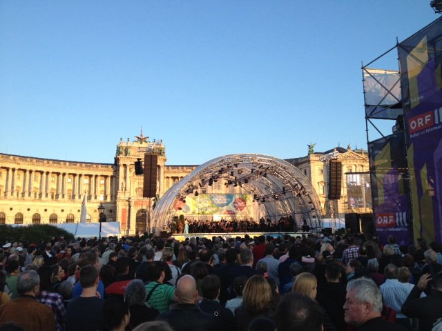 Start: Fest der Freude, Heldenplatz Wien, heut am 8. Mai