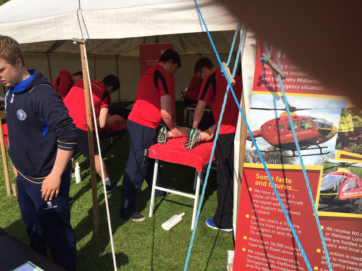 nicholson4546's tweet photo. Thanks to the @SUSTclinic @StaffsSpEx students for their help at MD10k today. A great day ☀️ https://t.co/Y4zYN3m8KQ