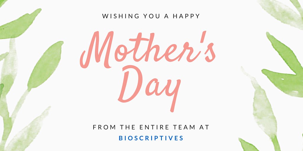 BioScriptives's tweet image. Happy Mother's Day to our favorite women around the world. Stay gorgeous! :) ow.ly/YNCl9