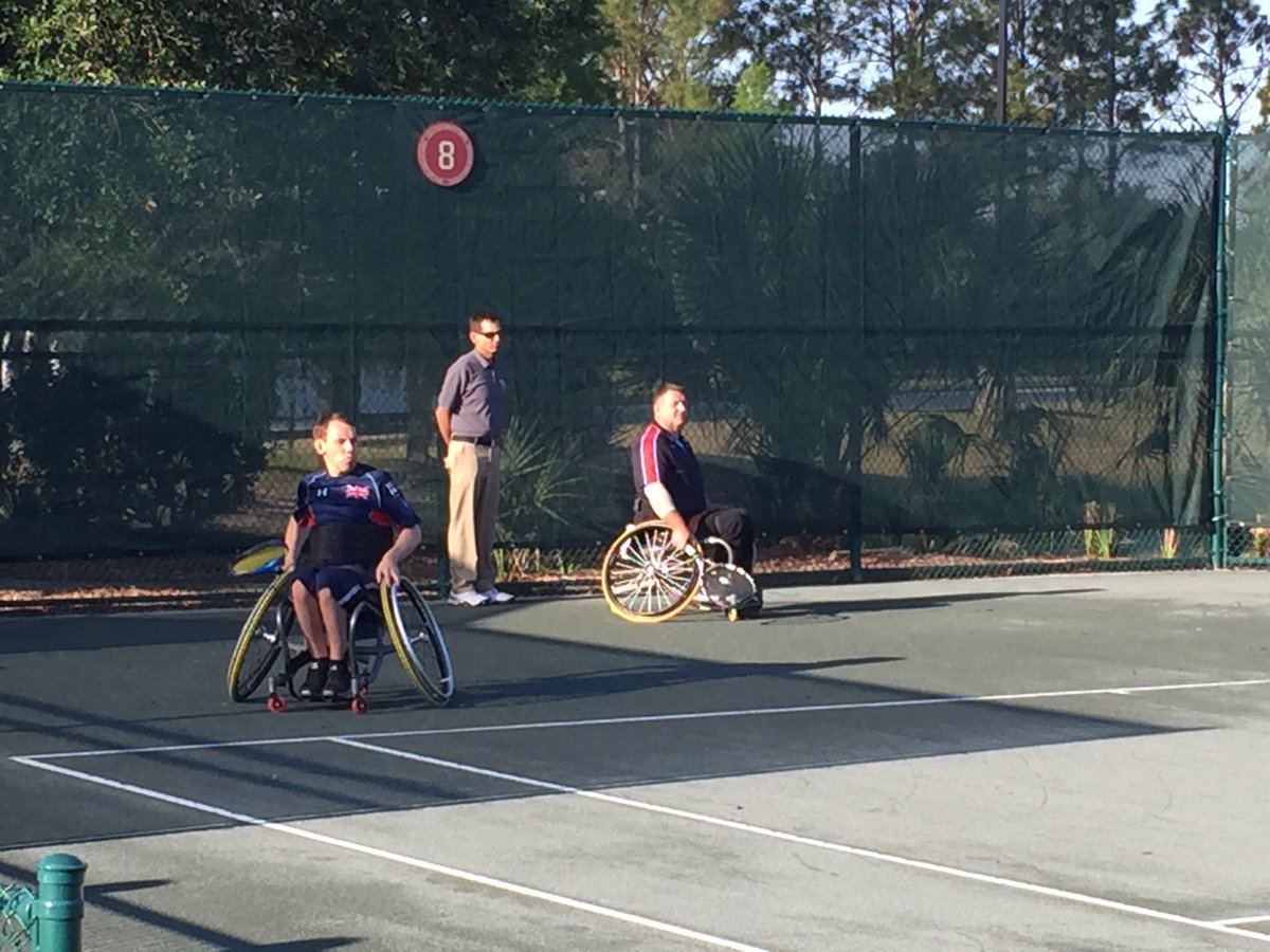 Graemegault's tweet photo. Four years ago @BAESystemsAir bought some tennis wheelchairs for serving and vet players from the UK Armed Forces.. https://t.co/kKOM7DVNYy