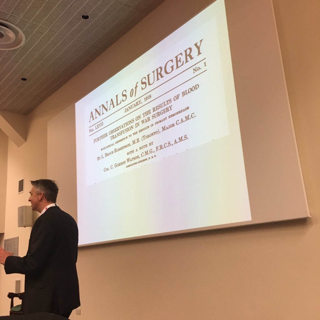 stephpeninsula's tweet image. We were talking about using blood products even in 1918!!! #PHCP16 @PenEMTC2016 these arguments always go in circles