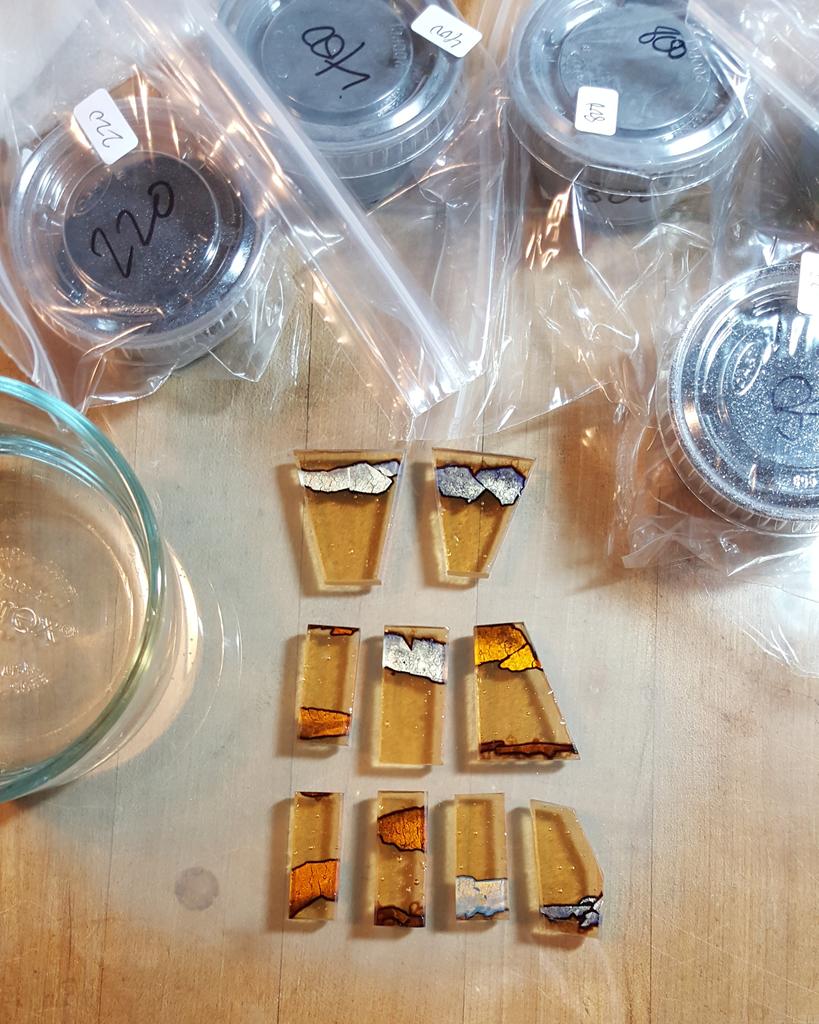 hcowart's tweet image. Hand lapping while waiting for my new wet belt sander to arrive. #art #glass #coldworking #process #bullseyeglass