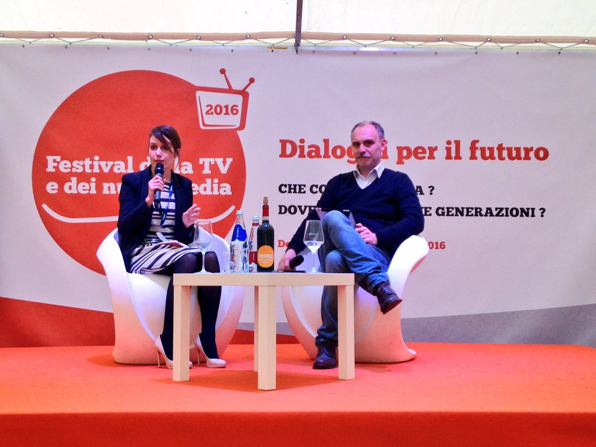 Si parla di #Millenials con #sarasampietro e <a href="/Cepernich/">Chris Cepernich</a>. #festivaldellatv