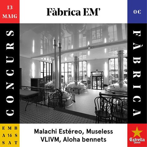 embassat's tweet photo. 4 bandes es juguen divendres tocar al #embassat16 @MalachiEstereo Museless (@laurallopart) @VLIVMVLIVM @alohabennets https://t.co/gDqkkEDyqi