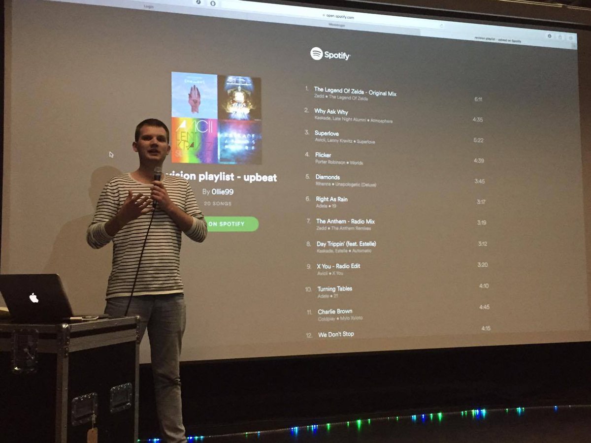 MLHacks's tweet photo. Meet Dexter is an on-demand @Spotify Discover Weekly playlist generator via a @messenger bot #AnvilHack #AnvilHackII https://t.co/0z7jJH4c9b