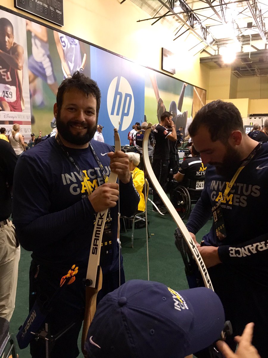 BLESSEDEGUERRE's tweet photo. Ce matin, qualifications pour le lancer. Résultats à venir. Place au tir à l'arc #InvictusGames #blessedeguerre https://t.co/pXidADCgGa