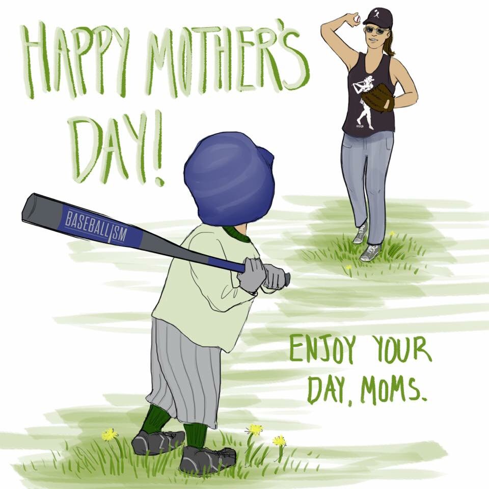 mother's day happy mothers day baseball