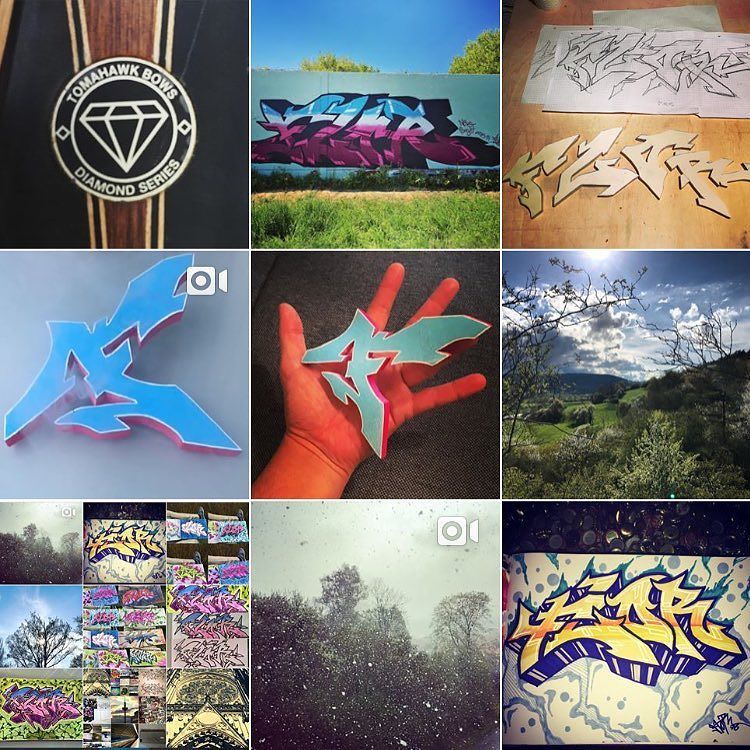 BrujaMaracc's tweet photo. Instaception 
#germany #flor76 #tomahawkbows #f #graffiti #graffitiart #iphone #iphone6 #foto #typo #holz #wood #ni… https://t.co/pjJj9d3QsT