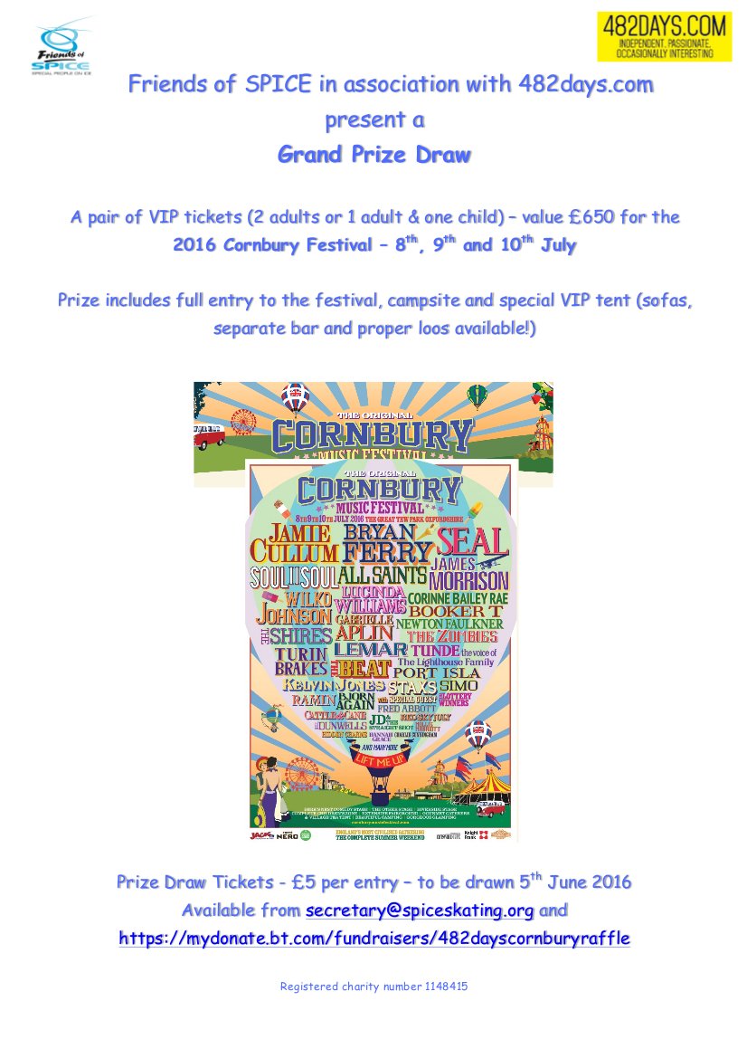 Please RT to spread the word!

Win VIP <a href="/Cornbury/">Cornbury Music Fest</a> tickets and raise £££ for @SPICESKATING 

mydonate.bt.com/fundraisers/48…
