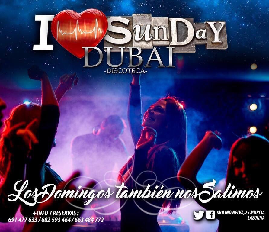 DubaiDiscoteca's tweet photo. I LOVE SUNDAY
TODOS LOS DOMINGOS
PORQUE LOS DOMINGOS TAMBIÉN NOS SALIMOS
Una noche para vosotr@s... https://t.co/P58GmgoT4E