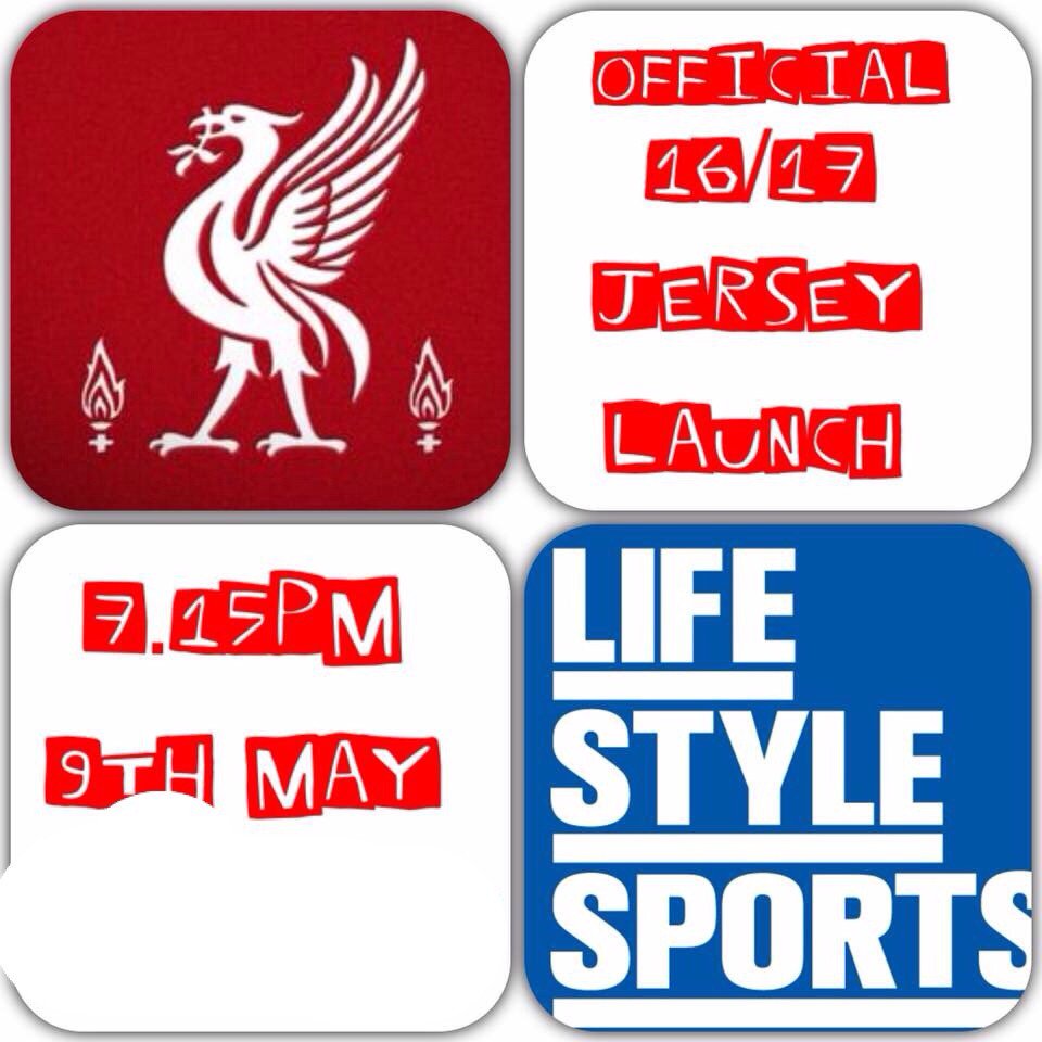 ParisCR's tweet photo. Calling all Liverpool fans! New Home Jersey launching tomorrow @lifestylesports @LSSStore62 Killarney #GetInEarly https://t.co/aIsVkLwGYo