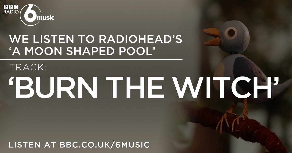 BBC6Music's tweet photo. #NowPlaying @radiohead - Burn The Witch

https://t.co/TBv2WSOmi4 #Radiohead6Music https://t.co/wnpZUD1vh8