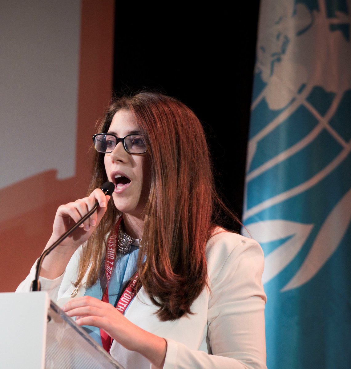 AlmaMUNSociety's tweet photo. We are thrilled to announce that #AlmaMUN former president, Giuseppina De Marco, will serve as SC of #AlmaMUN2016! https://t.co/qsGhcEtEsL