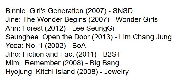 yeonseub's tweet photo. first CDs that oh my girl members bought with their own money: https://t.co/2XTzlV1vVm