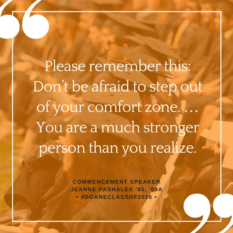DoaneUniversity's tweet photo. Final thoughts from Jeanne Pashalek '85, '09A, former @LincFireRescue battalion chief, for our #DoaneClassof2016! https://t.co/jk6WdSKmWO