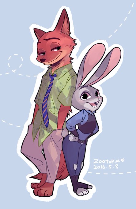 ニックとジュディのtwitterイラスト検索結果 古い順