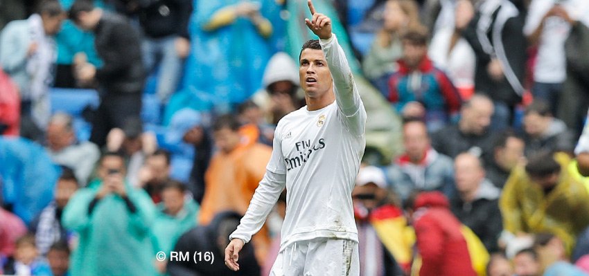 realmadrid's tweet photo. 📷👆⚽

¡Siiiiiiuuuuu! Así celebró @Cristiano su gol. 

Real Madrid 1-0 Valencia

#RMLiga #HalaMadrid https://t.co/n8X0V8nxwL