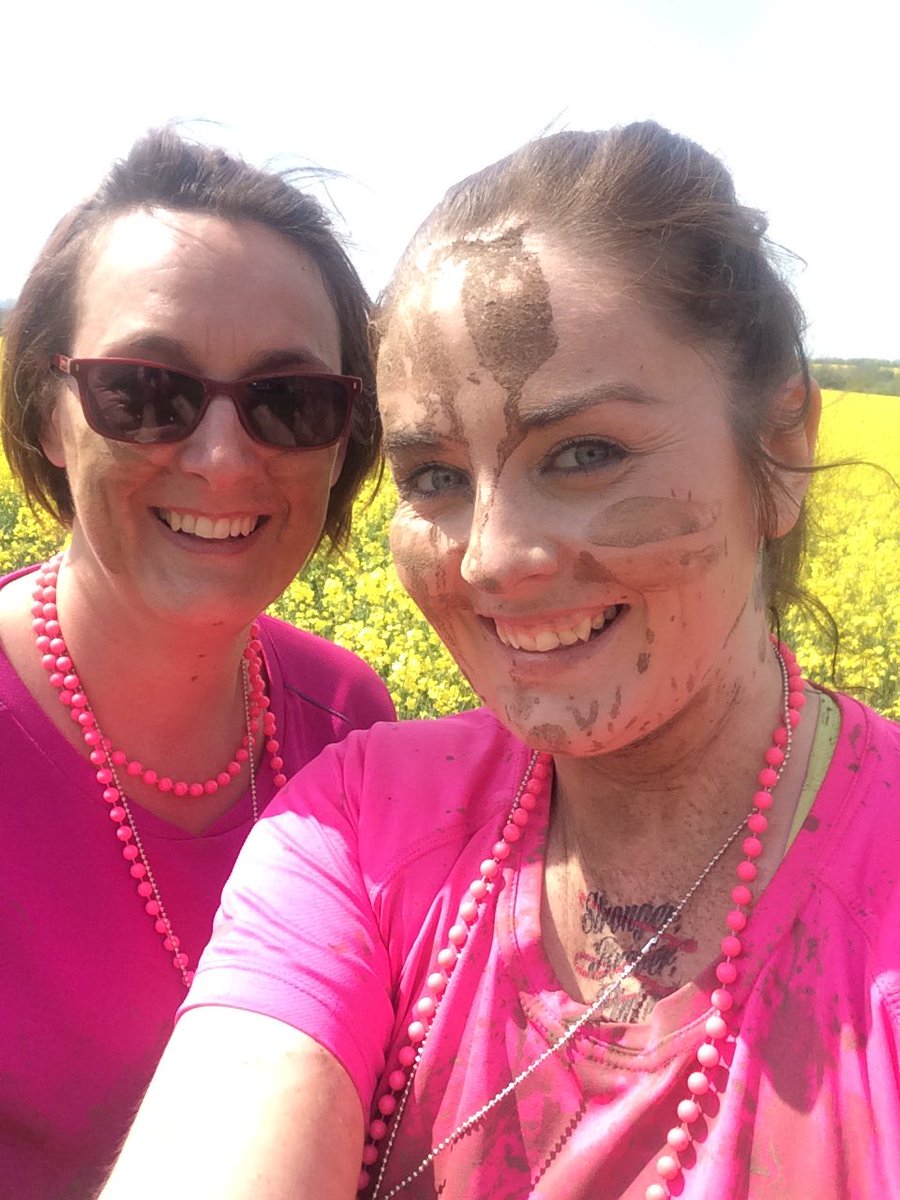 _CountryGal_'s tweet photo. Lots of muddy fun in amazing weather @raceforlife at @PrestwoldHall today!! #PrettyMuddy #PinkArmy https://t.co/7T3oA5HHZC