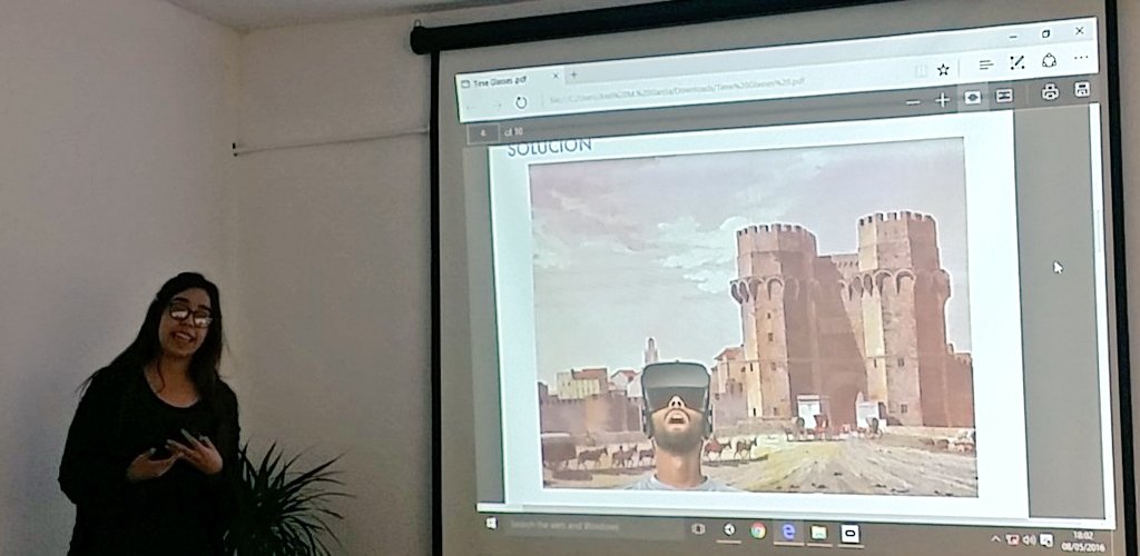 juancarlosmt's tweet photo. En #SWValencia es turno para @timeglasses , la primera agencia de viajes en el tiempo. ¿A que apetece? https://t.co/YdEHGWzOU0