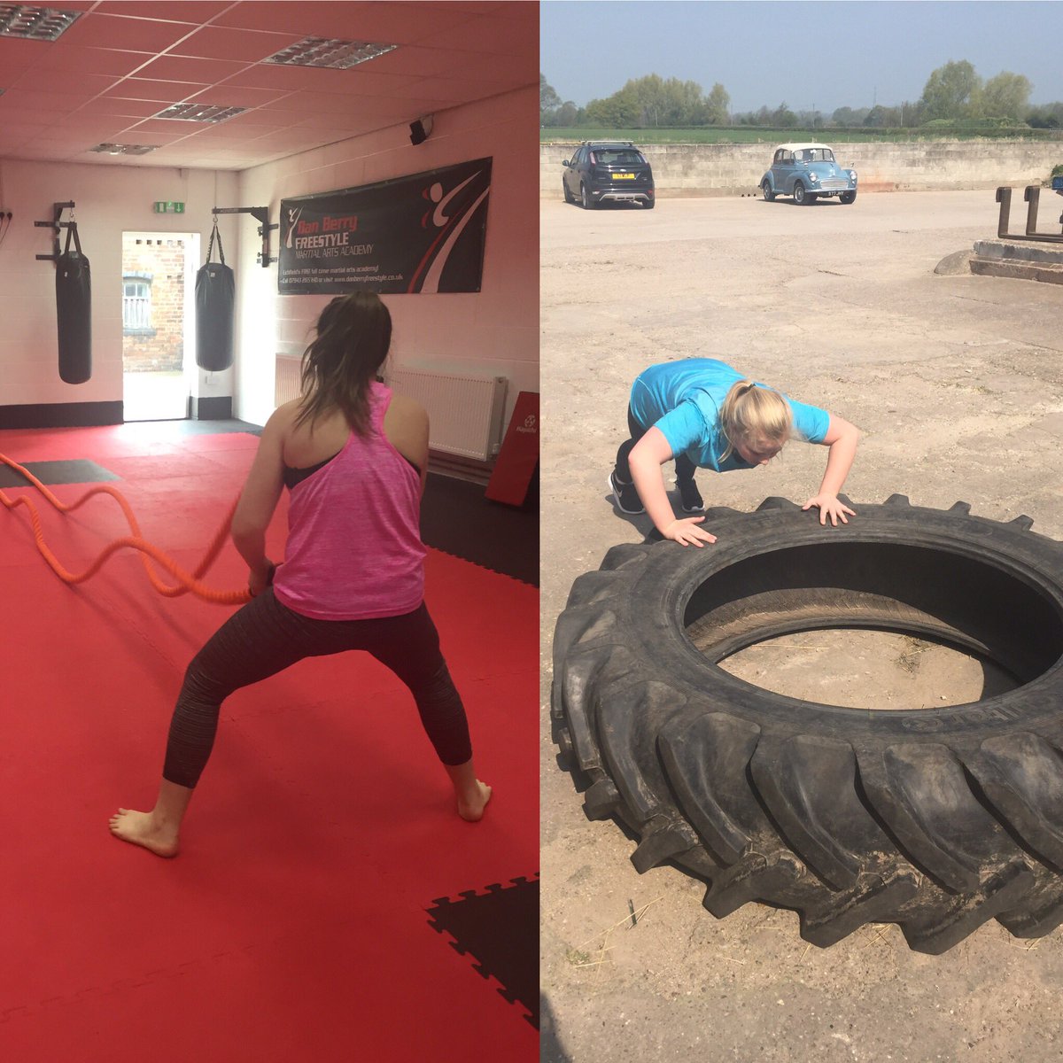 TurboChargedPT's tweet photo. Well done to my 2 little grafters yesterday in their PT session, both got a sweat on!!💪🏽👊🏽#Dedication https://t.co/xlUoik2T9N