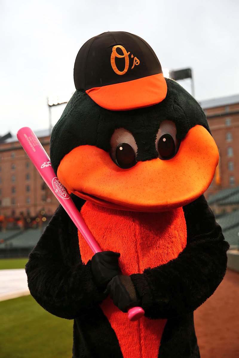 OrioleBird's tweet image. #HappyMothersDay! Followers who RETWEET can win this awesome pink bat autographed by Buck Showalter! #Birdland