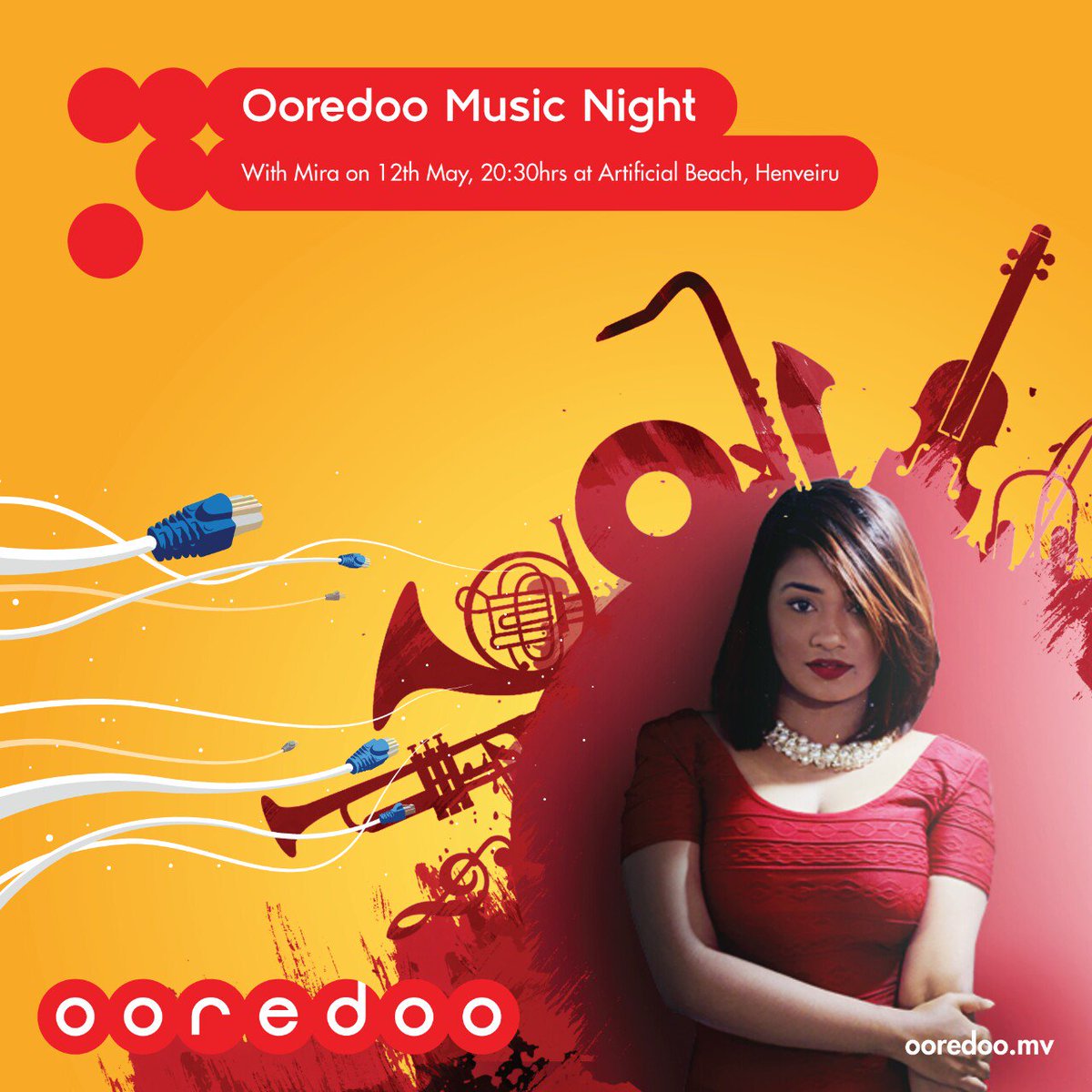 OoredooMaldives's tweet photo. Are you ready for the excitement? Join us this Thursday night🎶 at Artificial Beach, Henveiru. #Ooredoo #MusicNight https://t.co/Ad3346Bf0h