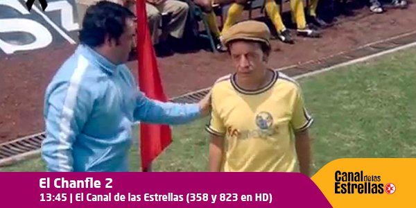 VTRProgramacion's tweet photo. Y Chespirito sigue siu ascenso en el mundo del fútbol. Comedia mexicana de culto para los fans del Chavo #ElChanfle2 https://t.co/X7lWApDYLn