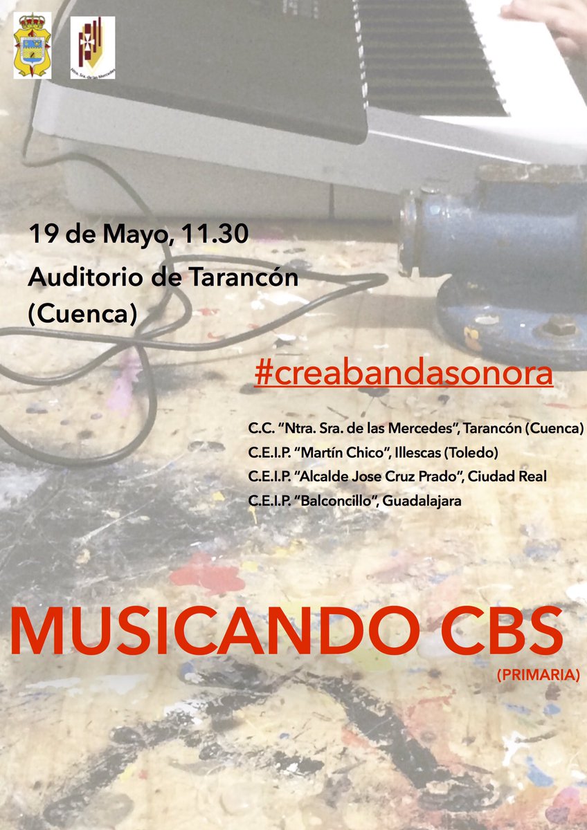 Pedro_GarMu's tweet photo. MUSICANDO CBS. Próximo encuentro del proyecto #creabandasonora Esta vez en Tarancon (Cuenca) @CBS3_0 https://t.co/cbaWVaz0fV