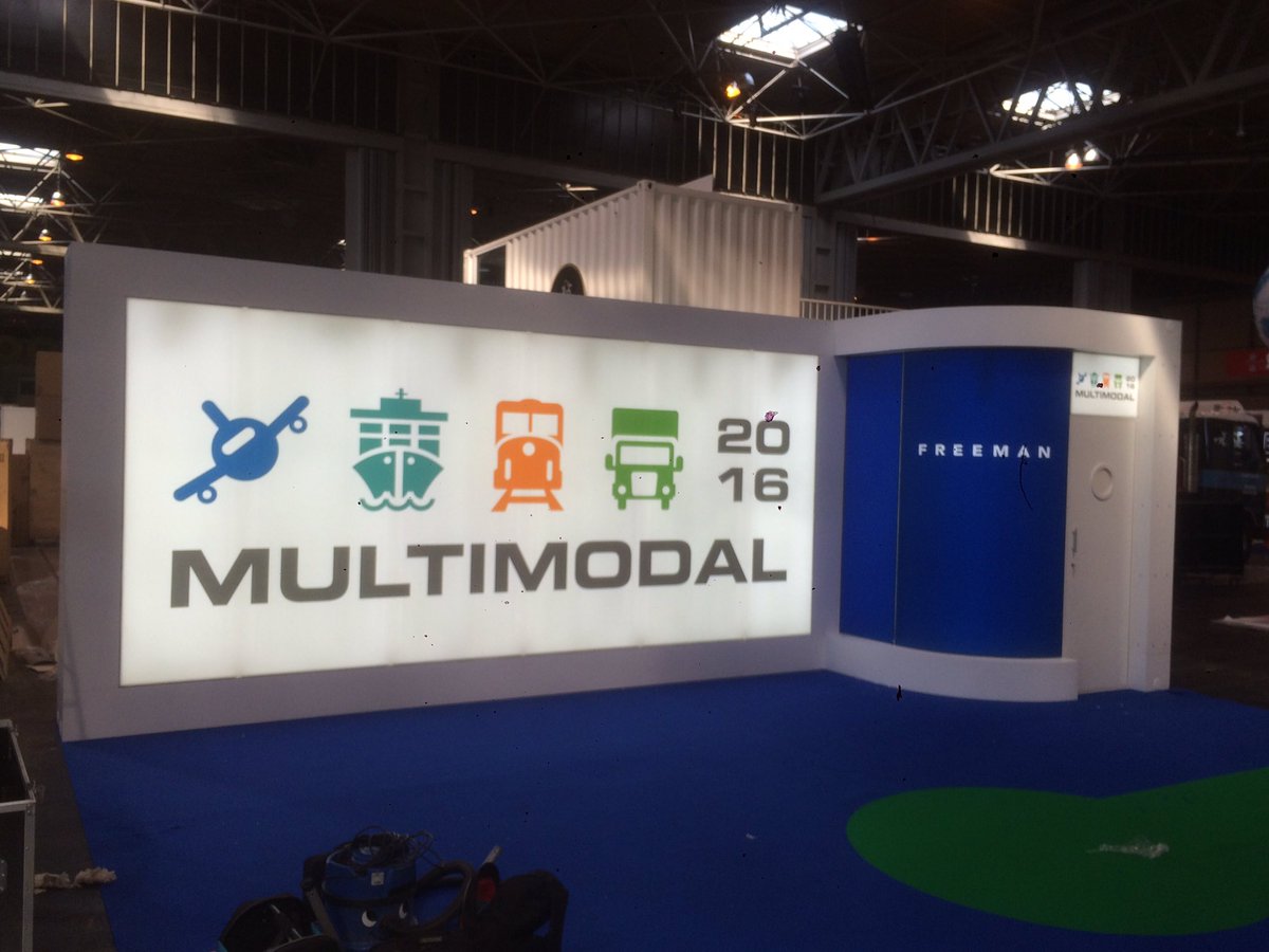 AnthonyBigland's tweet photo. Sales stand coming along nicely @Freeman_EMEA #multimodal2016 https://t.co/bYy2Gi9Rkm