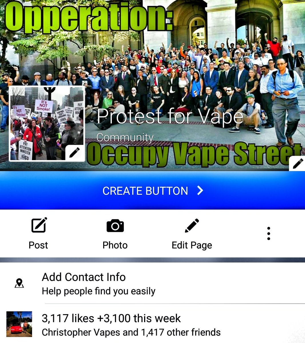 hdne_us's tweet photo. Opperation: #OccupyVapeStreet is getting kicked off with a bang!!! #ProtestForVape on FB and GET INVOLVED!!!! Lets https://t.co/qmFODYgmFs
