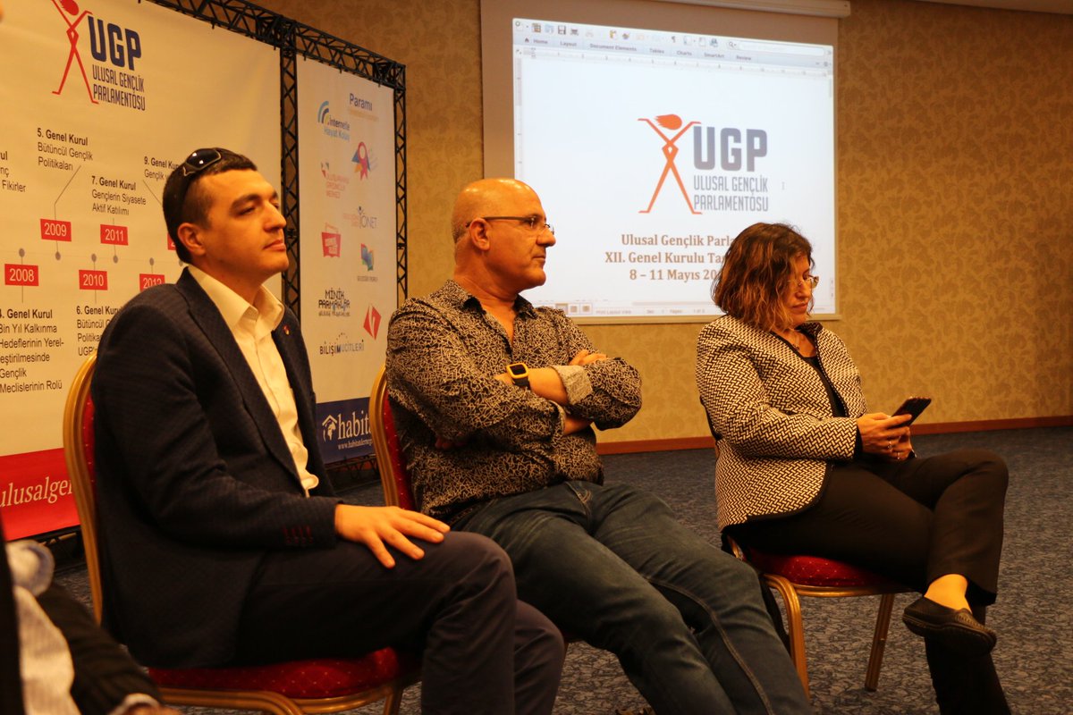 UGP2004's tweet photo. #BenceUGP birleştirendir! UGP Genel Kurulu #Habitat YK Başkanı @sezaihazir 'ın konuşmasıyla devam ediyor! https://t.co/x5cdc6ejwx
