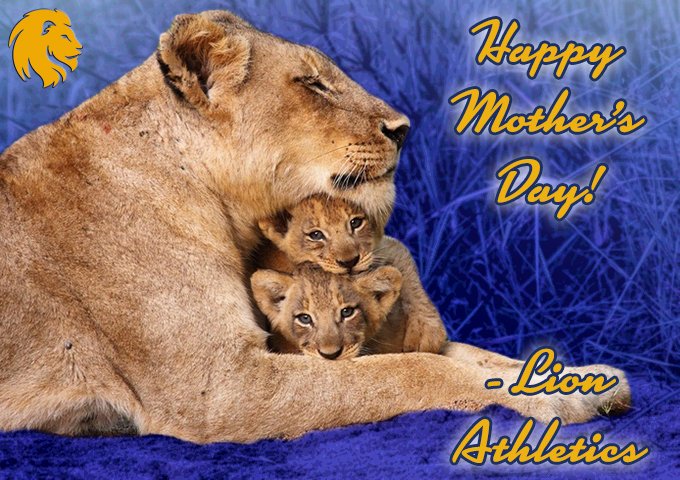 Lion_Athletics's tweet photo. Happy #MothersDay from Lion Athletics. Thank you for letting us take care of your cubs. #ThanksMom #WeAreLions🦁 https://t.co/vIwHMVBD3D