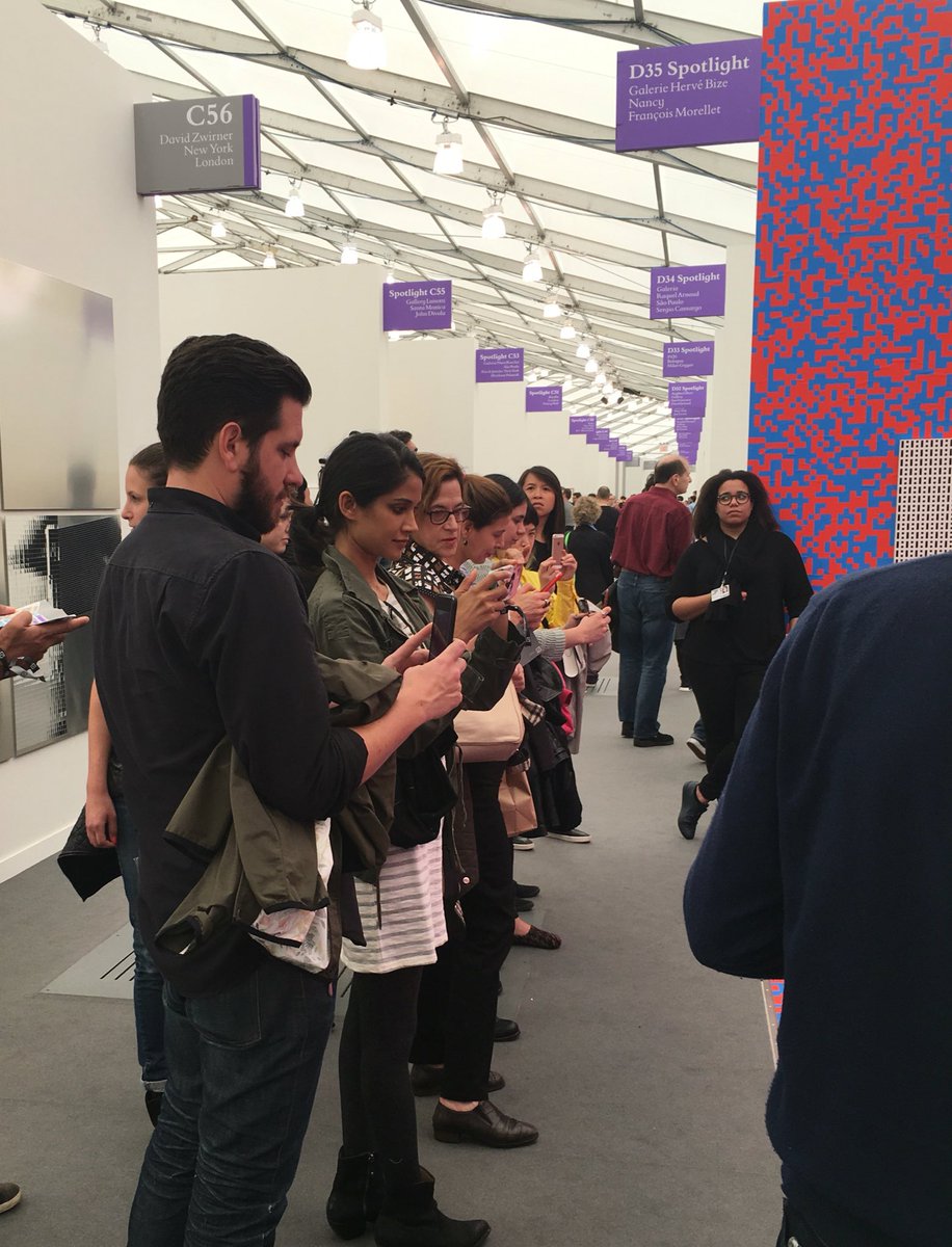 Today it seems Art shows are basically just there to Instagram. Cultural orienteering.