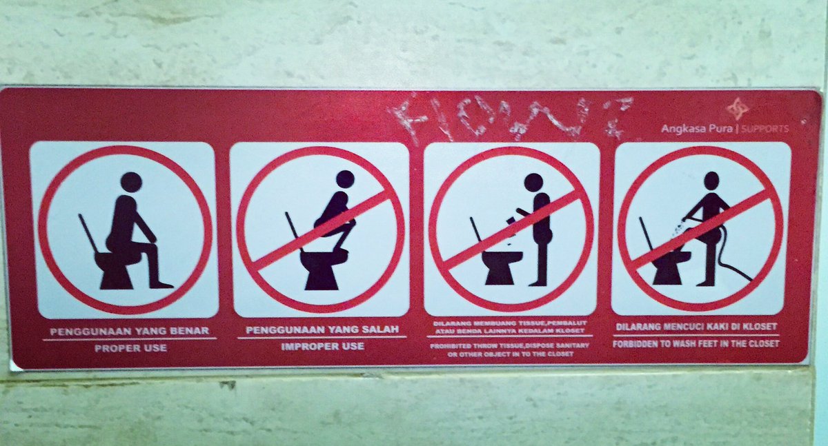 Saw this #baliinternationalairport and made me laugh, I'm pleased this otherwise who knows???