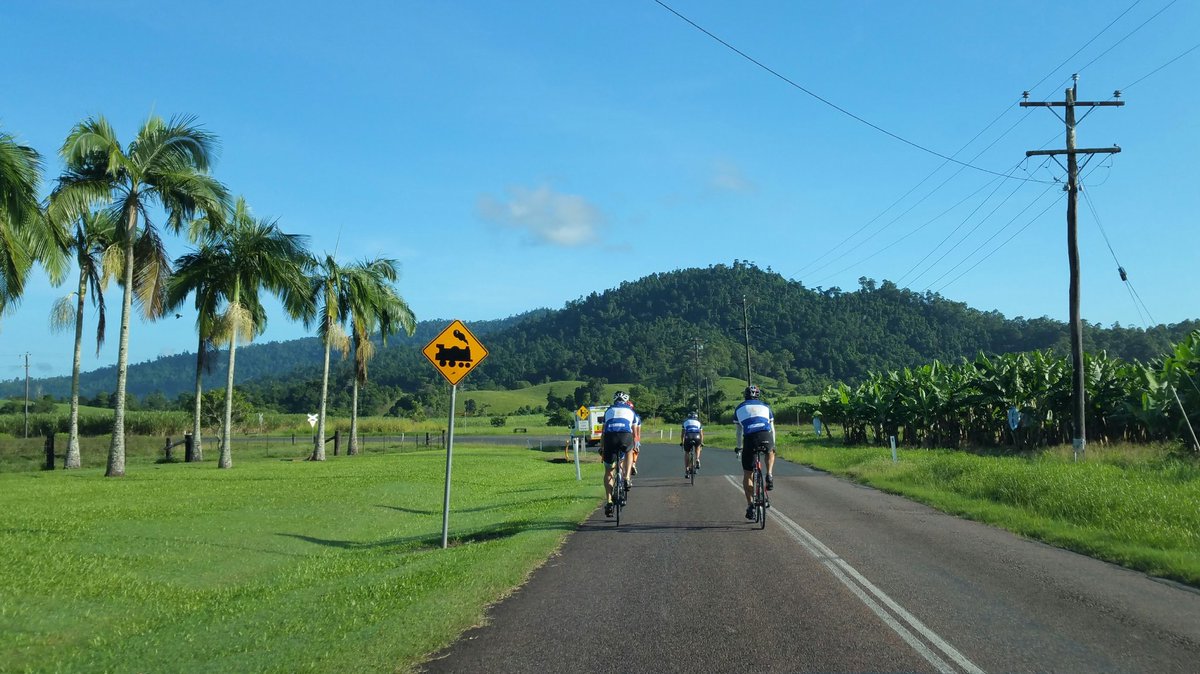 We're off. First stop Innisfail. #Pedal4Paramedics #qaslegacy