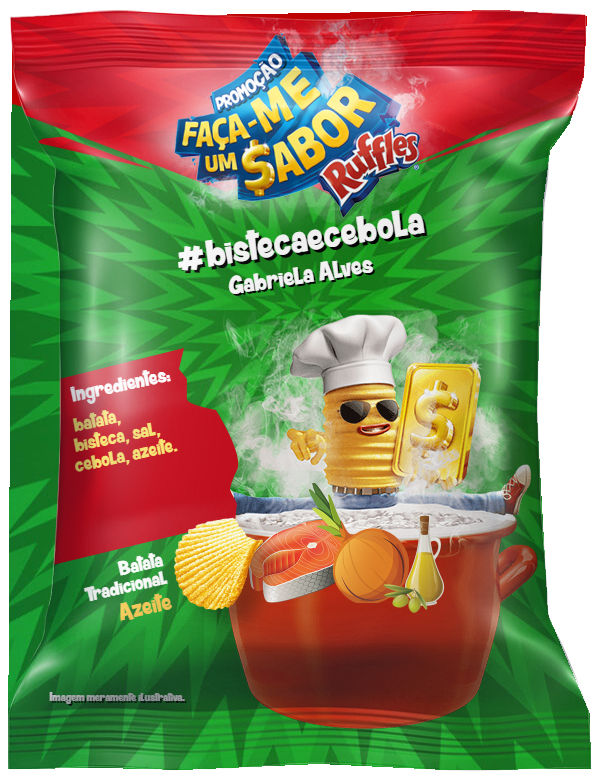 __GabyAlves's tweet photo. @MarceloTas ajda agt no novo sabor deruffles #rufflesfacameumsabor #bistecaecebola votyem https://t.co/w1qsJWzcKU . https://t.co/dRLU433glo