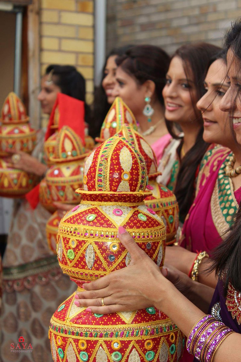 A traditional Pooja celebration before the big day. #indianwedding #colours #pooja #tradition