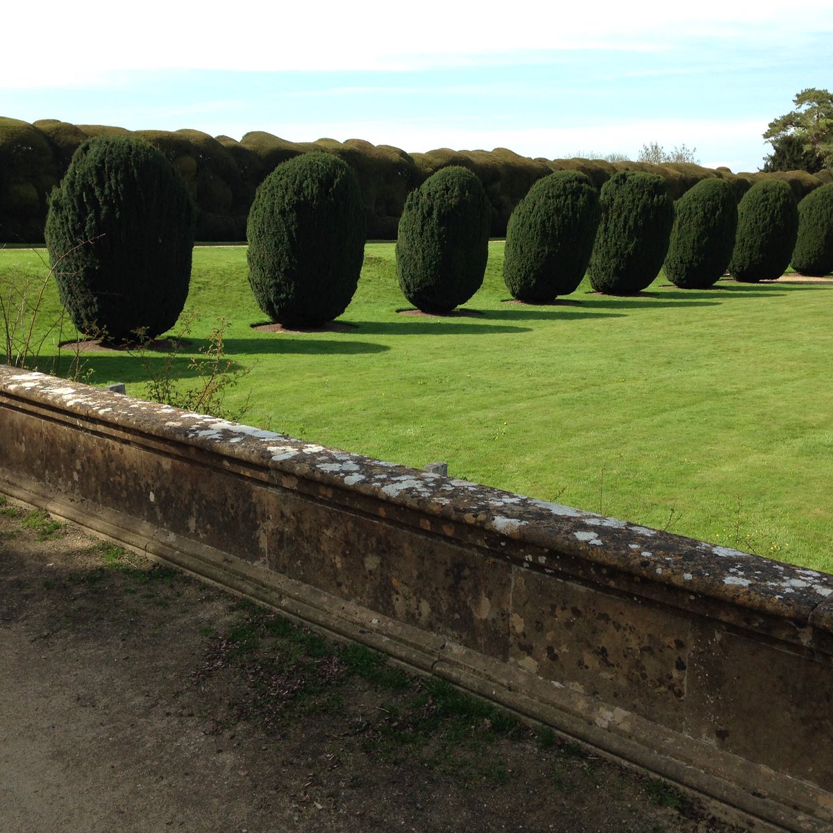 rachevering's tweet photo. The calm order of @nationaltrust #montecutehouse. Plus sun, lush grass & ice-cream https://t.co/jxCOS5EFwA