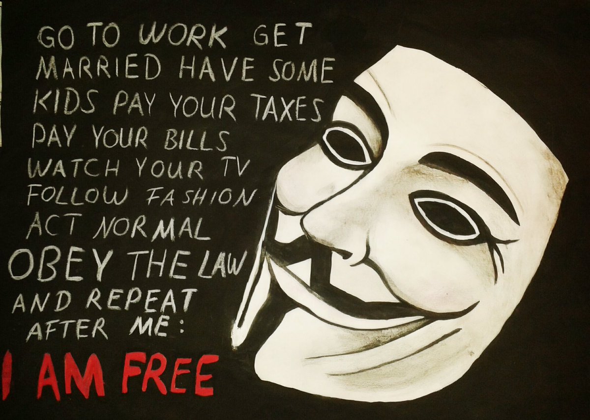 AnnaStaub's tweet photo. Tomber dans le conformisme pour être insconcient/aveugle #ecrviolence https://t.co/UOfX9boYRn