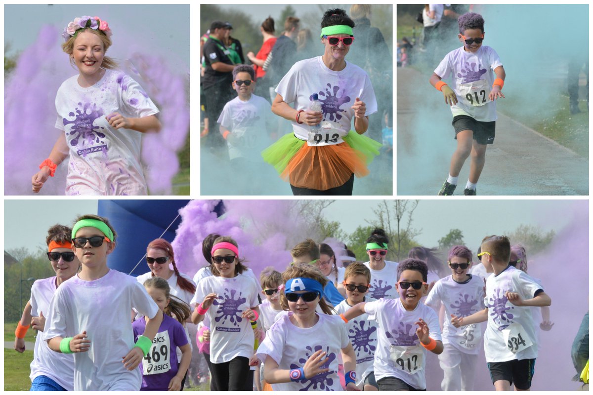 VIDEO: 400 people take on Colour Runner at Hanley Park to raise money for <a href="/caudwellkids/">Caudwell Children</a> goo.gl/ohHc52