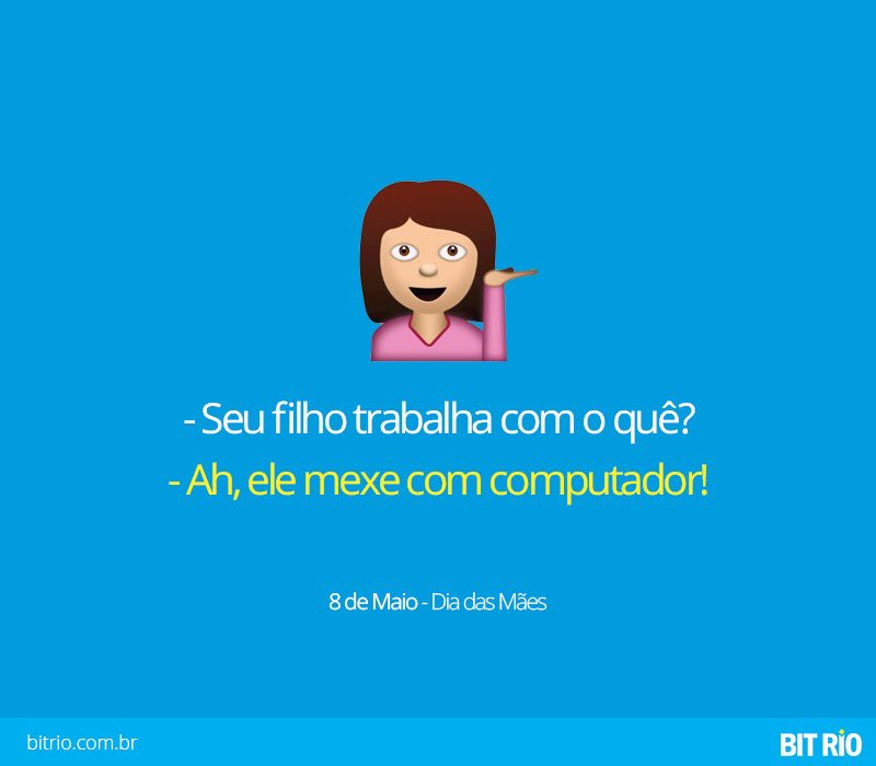agBitRio's tweet photo. Tudo bem, mãe! O importante é que você aposta no nosso sucesso e nos ama assim mesmo 😁 #FelizDiaDasMães https://t.co/WAKlML7bDF
