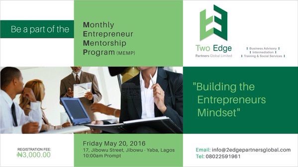 TwoEdgePartners's tweet photo. Do you treat your biz with the seriousness it deserves? Let's discuss this & more at the #TwoEdge #MEMP this month. https://t.co/qIasshWfC4
