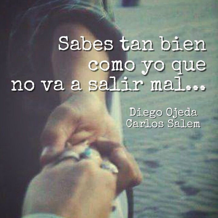 elamoreschulo's tweet photo. Sabes tan bien como yo que no va a salir mal..
#Elmejorexperimento preciosa canción de @carlossalem y @diegoojeda85 https://t.co/g5iwpU3wNa