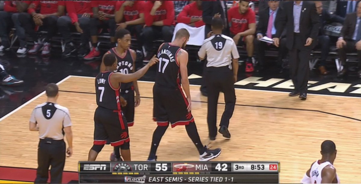 While the Heat deal with Hassan Whiteside's injury --- the Raptors are dealing with this... bit.ly/1T5MTZq?utm_me… https://t.co/6hJ1x1BzZ5