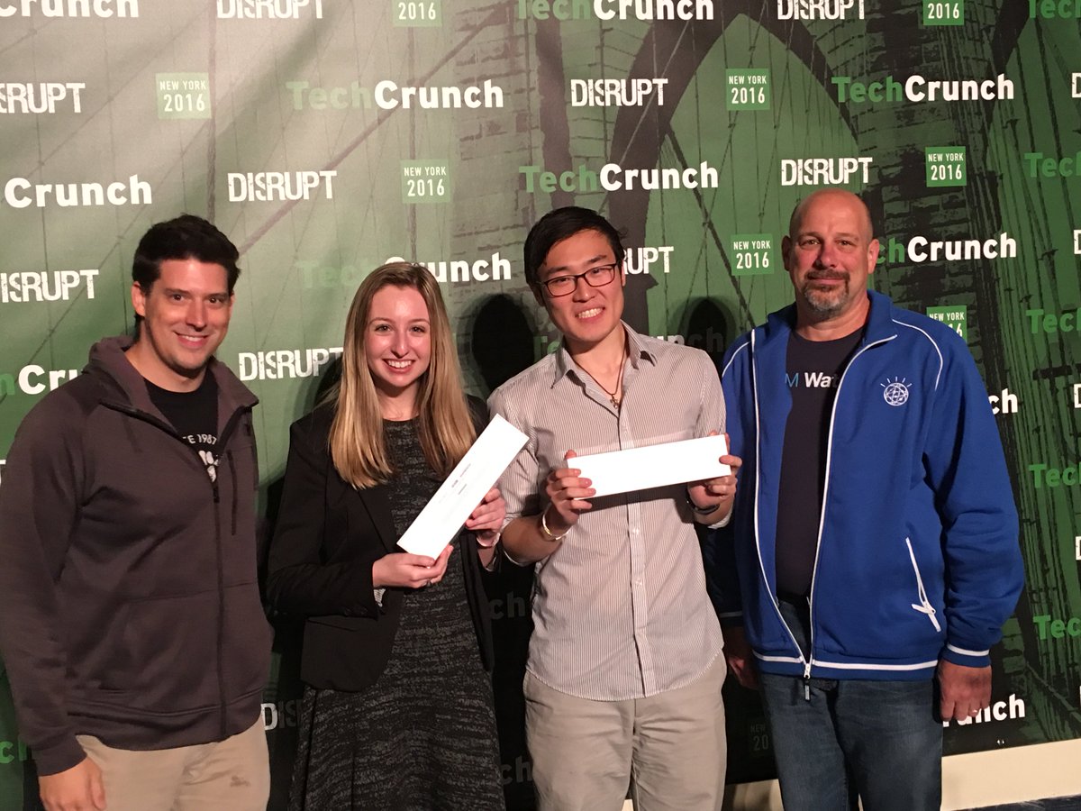 IBMwatsonx's tweet image. &apos;ELIZA&apos; is the #IBMWatson pick for #HackDisrupt ibm.co/1WTnlRP cc: @taehongmin1 @blondiebytes