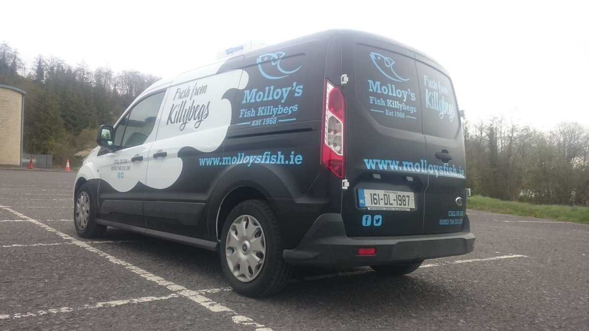 legraphics's tweet photo. A striking vehicle wrap which we completed last week for our good friends @MolloysFishMark #killybegs #enniskillen https://t.co/a1wljSrAEm