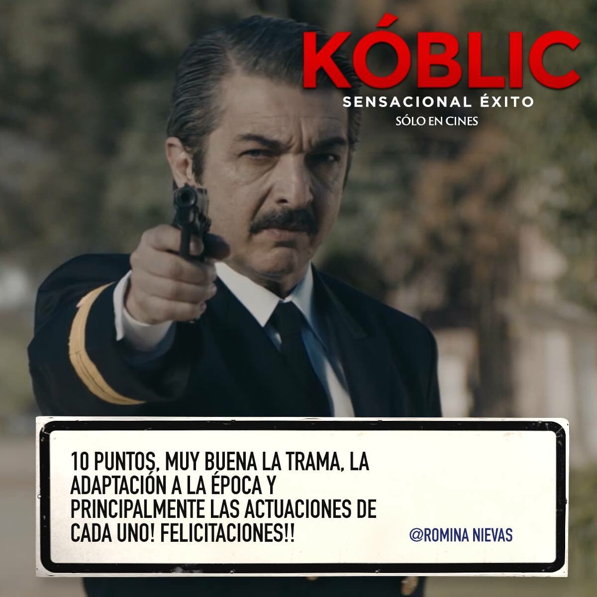 ¡Gracias a la crítica nacional e internacional! #KOBLIC es un éxito gracias a su público ¡Veni a ver Koblic hoy!